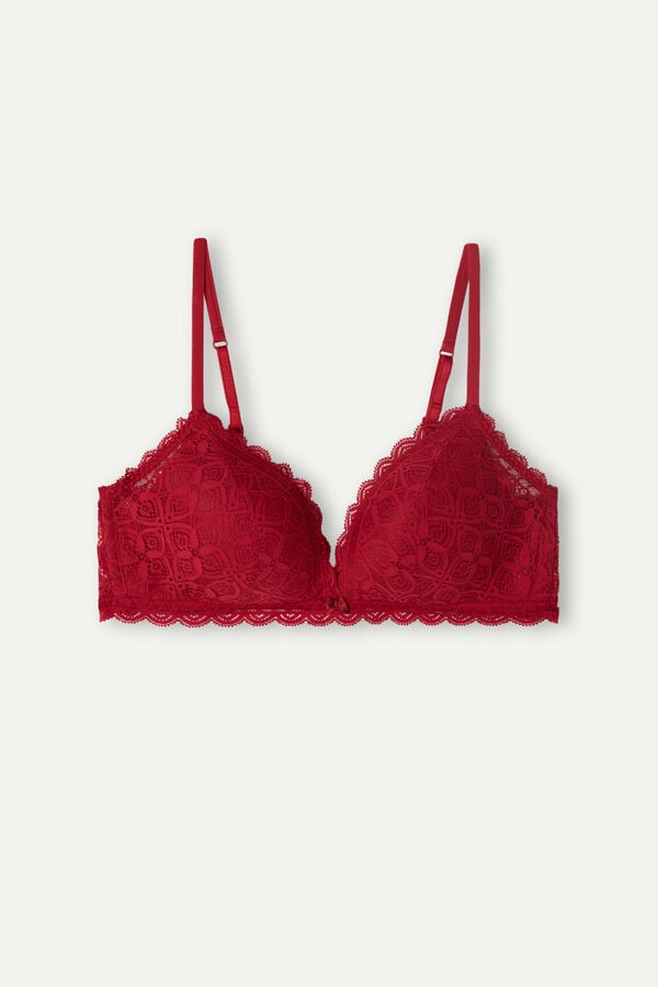 Sujetador Intimissimi Tiziana Triangle Lace Mujer Rojas | JCAZD4168