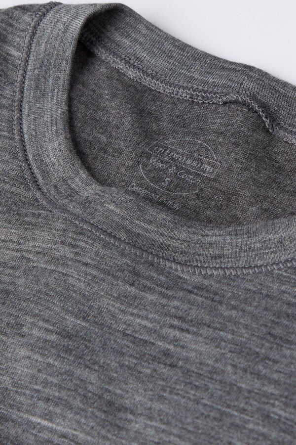 Suéter Intimissimi Wool Cotton Crewneck Mujer Gris | IODVL2971