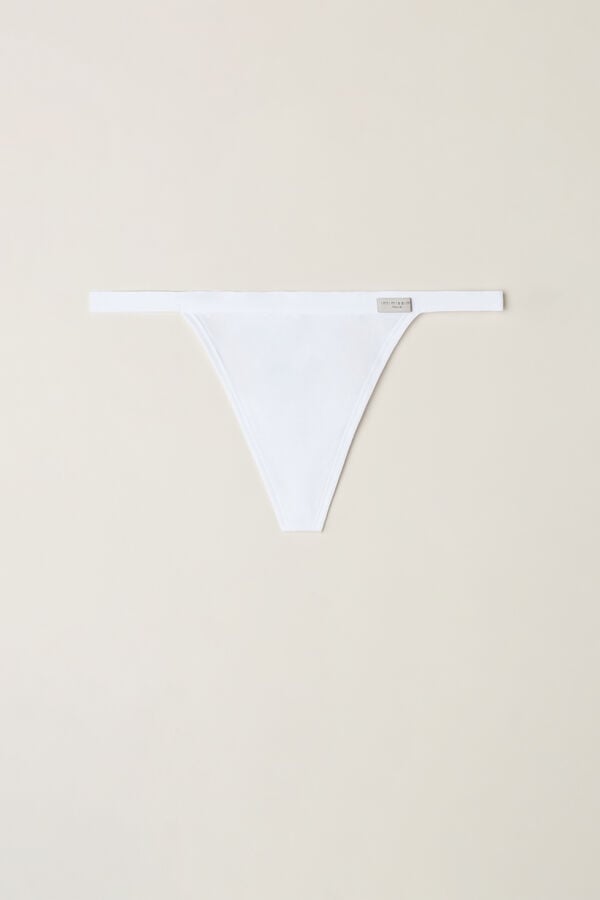 Tanga Intimissimi String In Cotton Mujer Blancas | DJHLE6174