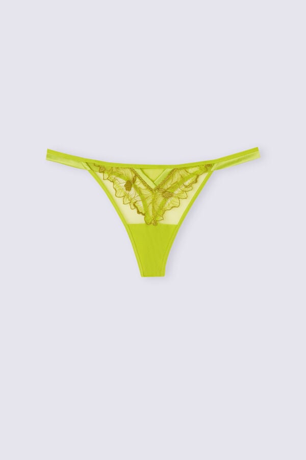 Tanga Intimissimi Sweet Like Sugar String Mujer Verde | MAGEK3167